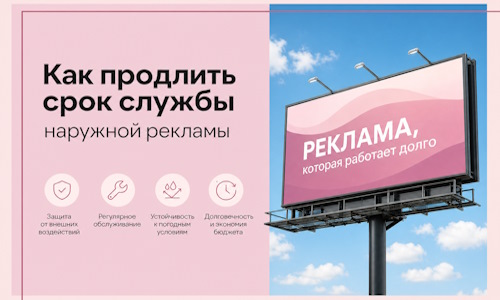 Как продлить срок службы наружной рекламы в Сарове