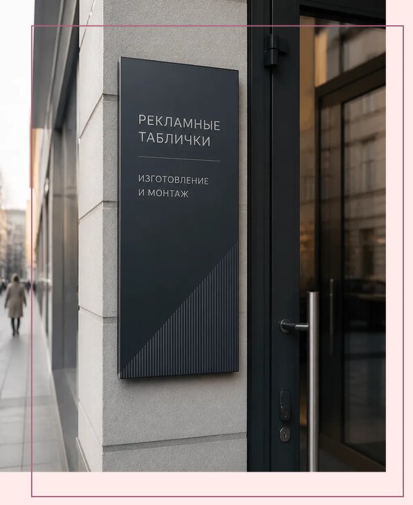 Рекламные таблички в Сарове по цене от 4687 р. | Аванза-Сро