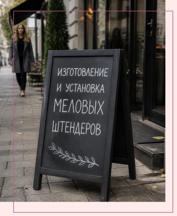 Меловые штендеры в Сарове по цене от 6770 р. | Аванза-Сро
